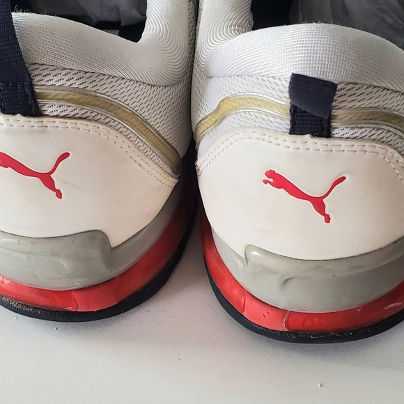 Puma White Mens Running Shoes Size 11.5 - Picture 5 of 6